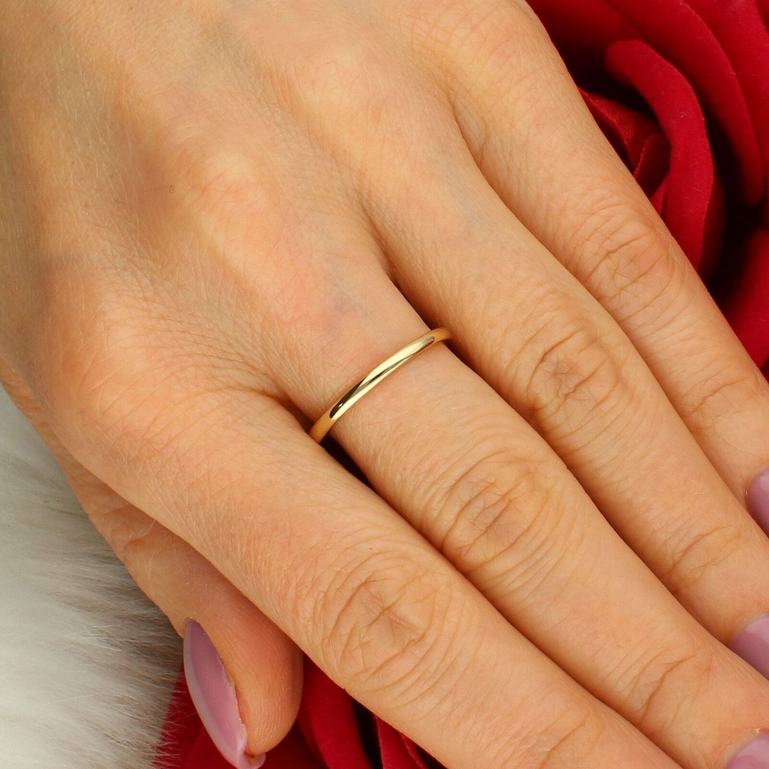 Złoty pierścionek zaręczynowy 585 z brylantem 0,13 ct – Rozmiar 15 prs.jpg